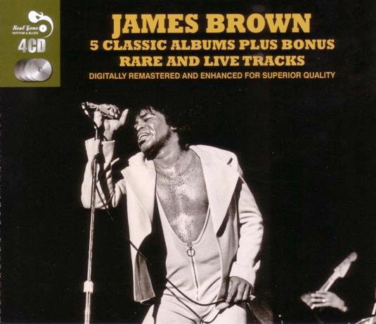 James Brown : 5 Classic Albums Plus Bonus Rare And Live Tracks (4xCD, Comp, RM)