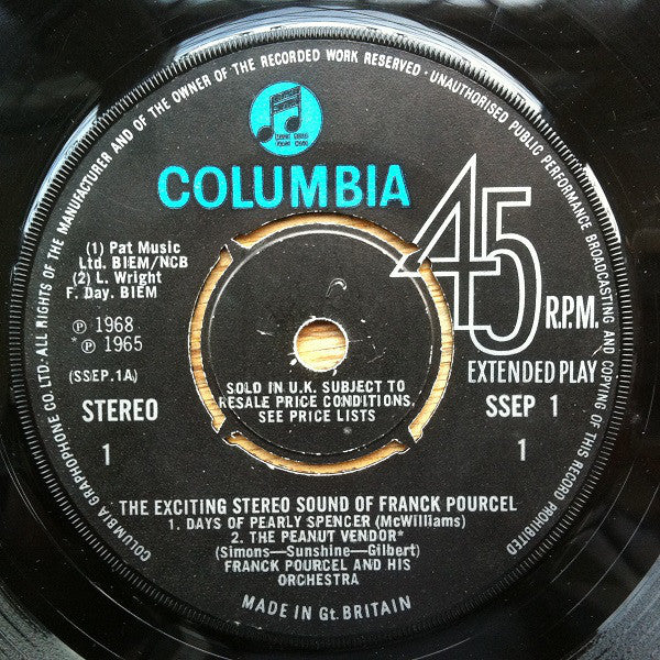 Franck Pourcel Et Son Grand Orchestre : The Exciting Stereo Sound Of Franck Pourcel (7", EP, 4-P)