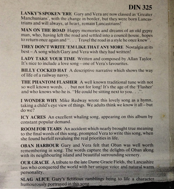 Gary & Vera Aspey : Stories, Songs & Humour (LP, Album)