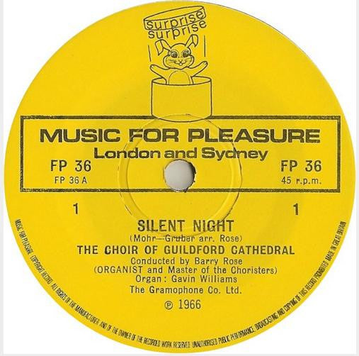 The Guildford Cathedral Choir : Silent Night And Good King Wenceslas (7", Single)
