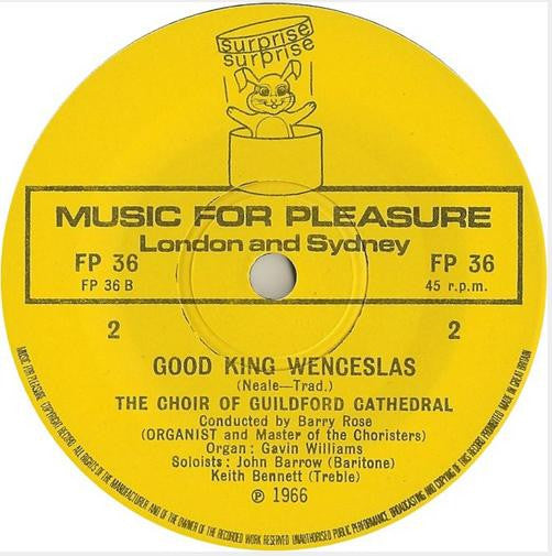 The Guildford Cathedral Choir : Silent Night And Good King Wenceslas (7", Single)