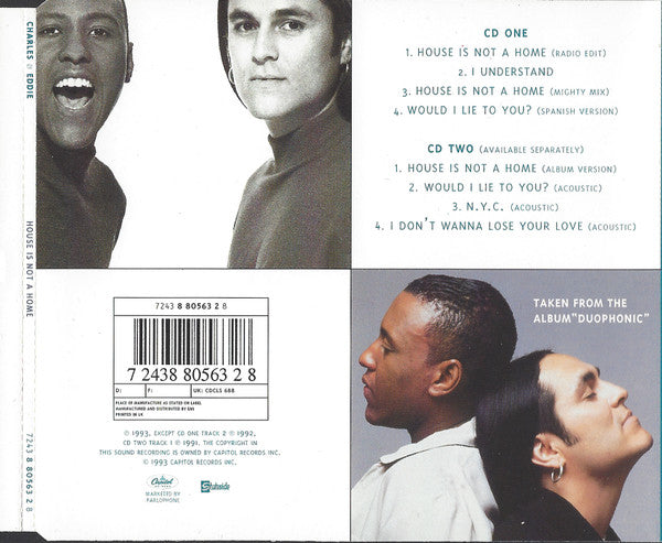 Charles & Eddie : House Is Not A Home (CD, Single, CD1)