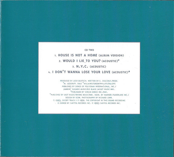 Charles & Eddie : House Is Not A Home (CD, Single, CD1)