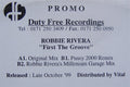 Robbie Rivera : First The Groove (12", Promo, W/Lbl)