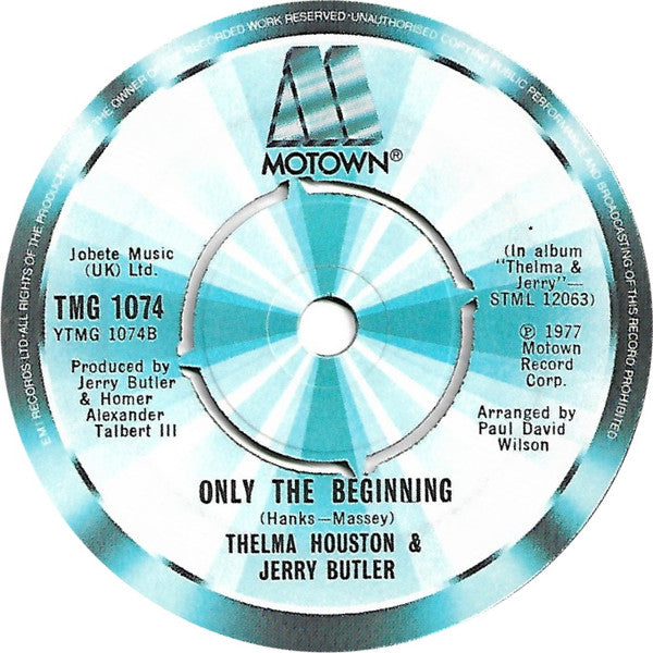 Thelma Houston & Jerry Butler : It's A Lifetime Thing (7", Single)