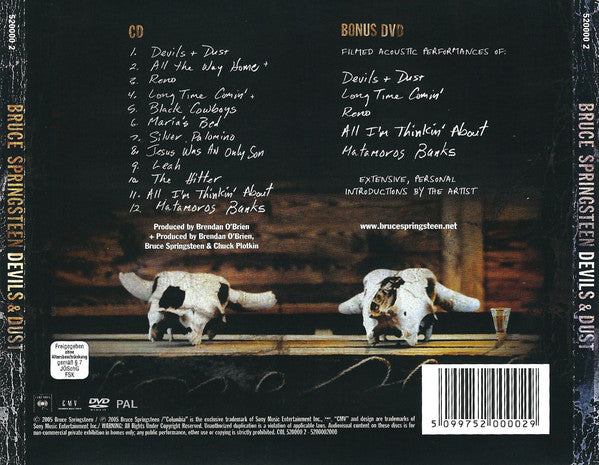 Bruce Springsteen : Devils & Dust (CD, Album, Son + DVD-V, PAL, Son)