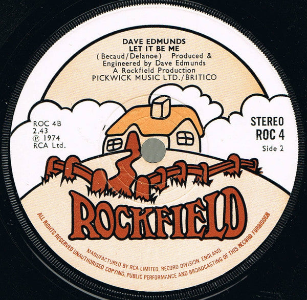 Dave Edmunds : Need A Shot Of Rhythm And Blues (7", Single)