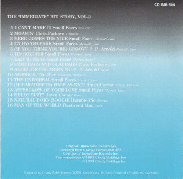 Various : The "Immediate" Hit Story, Vol. 2 (CD, Comp)