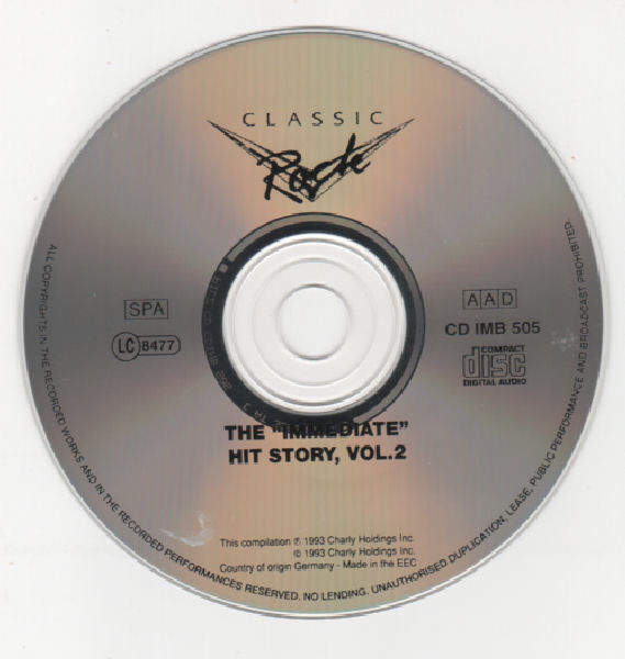 Various : The "Immediate" Hit Story, Vol. 2 (CD, Comp)