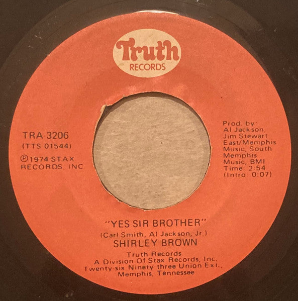 Shirley Brown : Woman To Woman / Yes Sir Brother (7", Single)