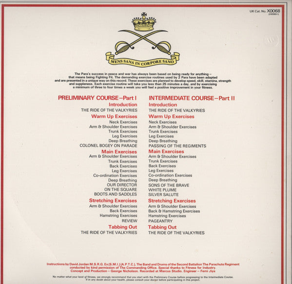 The Pipes And Drums Of The Second Batallion The Parachute Regiment : Get Fighting Fit With 2 Para (LP)