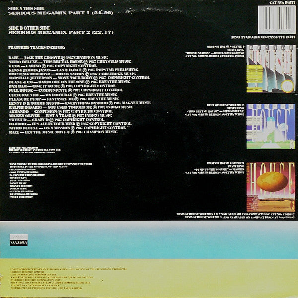 Various : Best Of House Megamix (LP, Comp, Mixed)