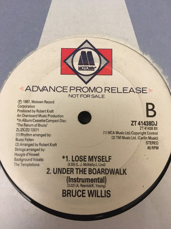 Bruce Willis : Secret Agent Man/James Bond Is Back (12", Promo)