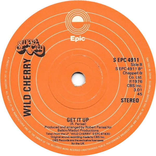 Wild Cherry : Baby Don't You Know (7", Single, Sol)