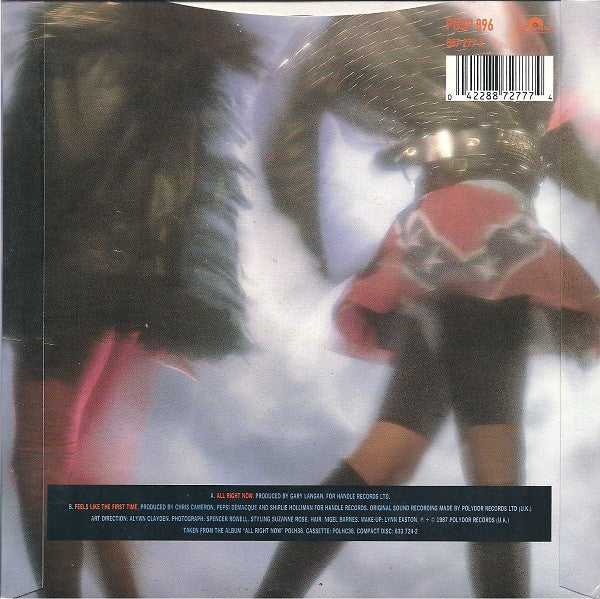 Pepsi & Shirlie : All Right Now (7")