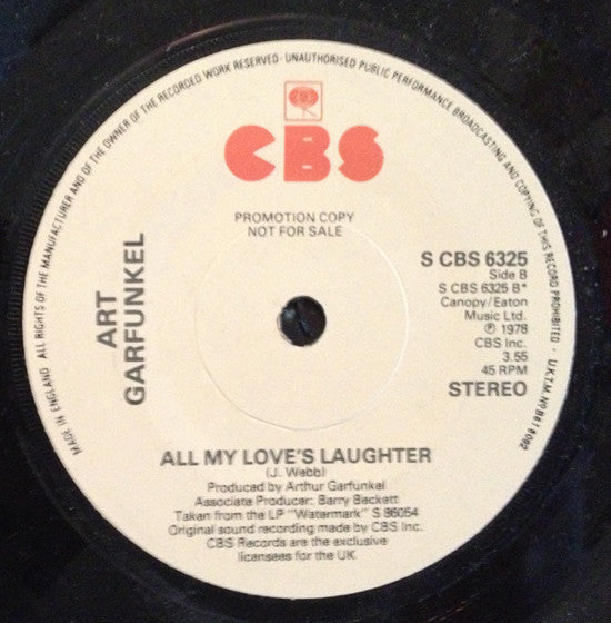Art Garfunkel : Marionette (7", Promo)