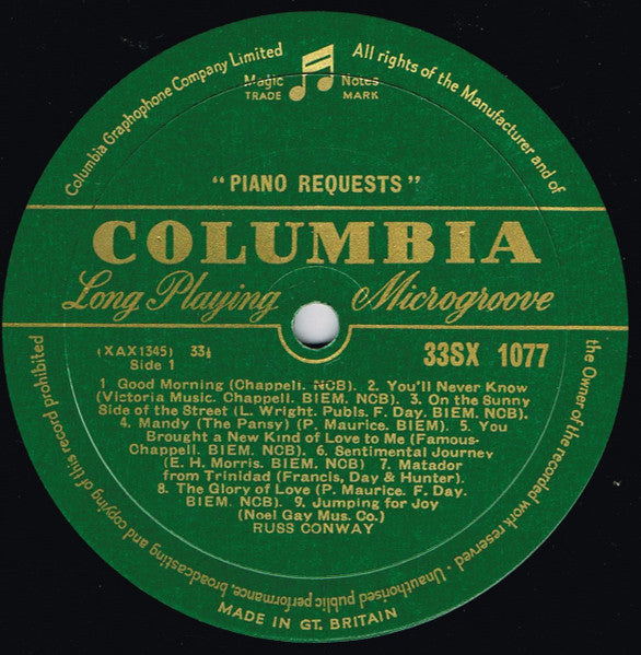 Russ Conway : Piano Requests (LP)
