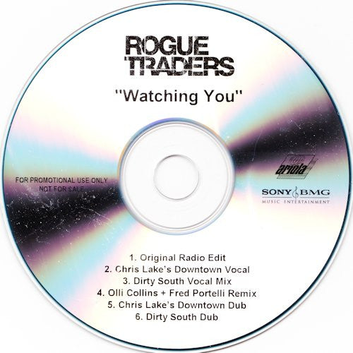 Rogue Traders : Watching You (CDr, Single, Promo)