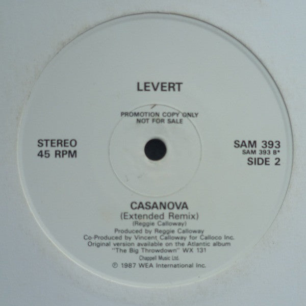 Levert : Casanova (12", Promo)
