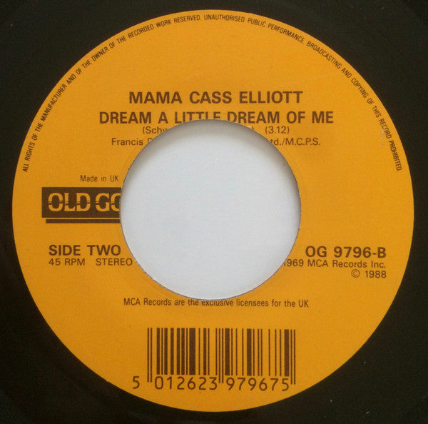 Mama Cass Elliott* : It's Getting Better (7", Single, RE)