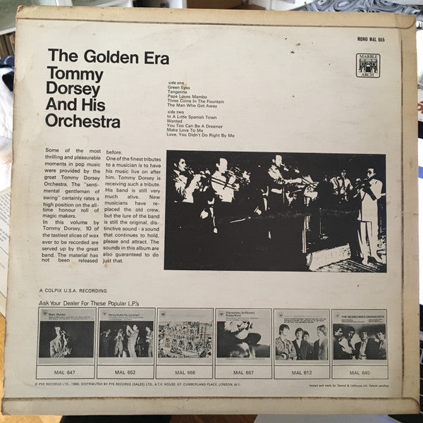 Tommy Dorsey And His Orchestra : The Golden Era (LP)