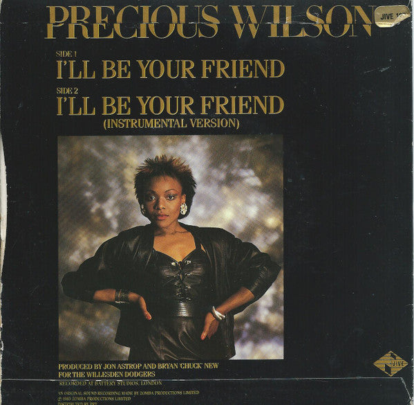 Precious Wilson : I'll Be Your Friend (7", Single)