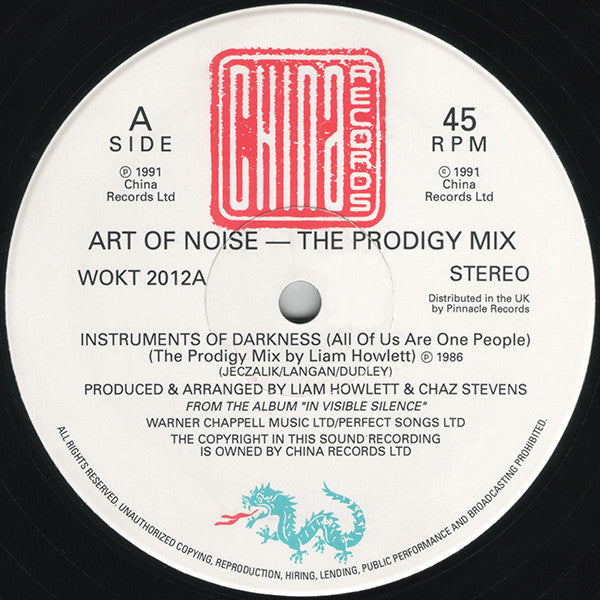 The Art Of Noise : Instruments Of Darkness (All Of Us Are One People) (The Prodigy Mix) (12", Single)