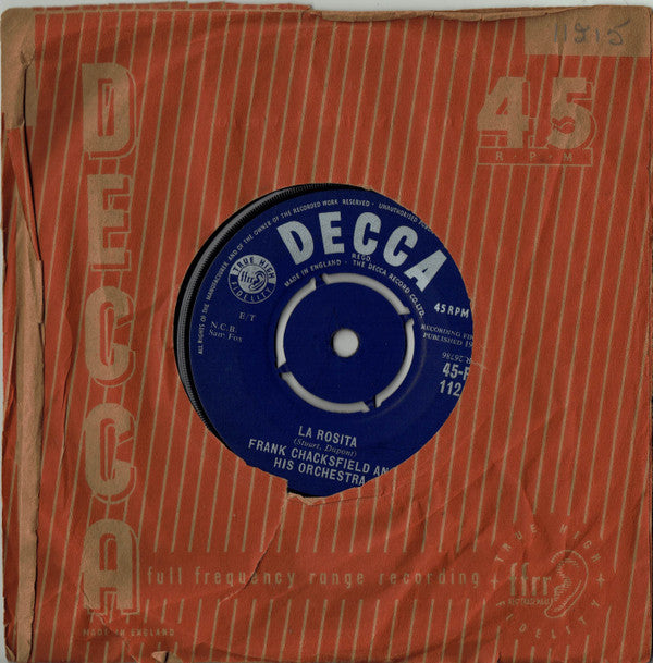 Frank Chacksfield & His Orchestra : Love Is Like A Violin (7", Single)
