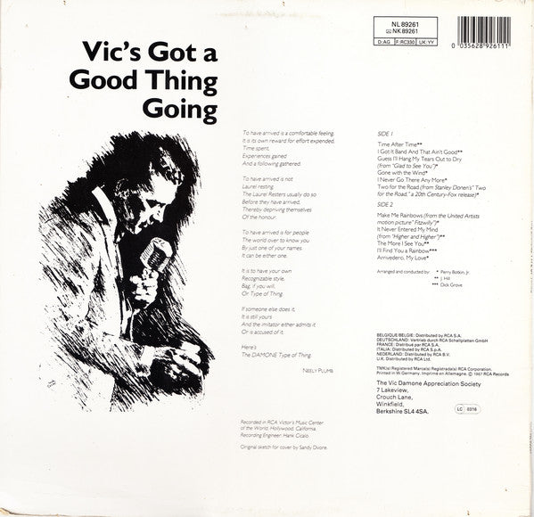 Vic Damone : The Damone Type Of Thing (LP, Album, RE)