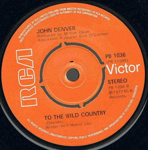 John Denver : How Can I Leave You Again (7")