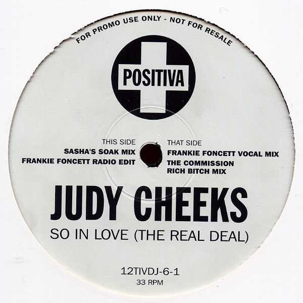 Judy Cheeks : So In Love (The Real Deal) (2x12", Promo)
