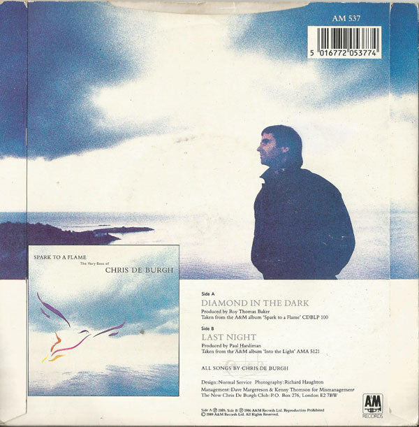 Chris De Burgh : Diamond In The Dark (7", Single)