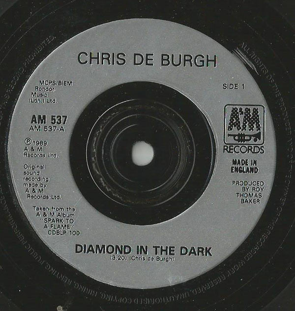Chris De Burgh : Diamond In The Dark (7", Single)