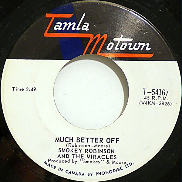 The Miracles : Yester Love (7", Single, Mono)