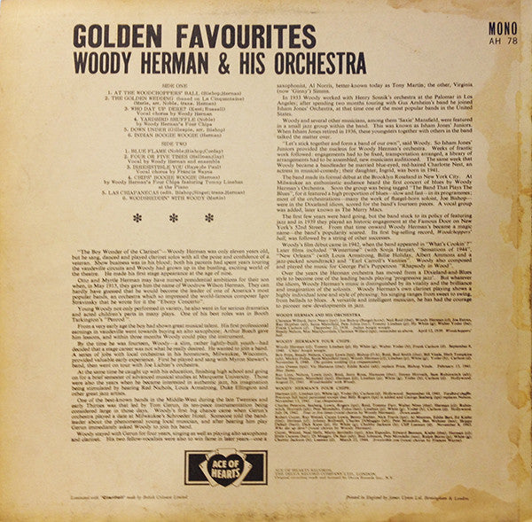 Woody Herman And His Orchestra : Golden Favourites (LP, Comp, Mono)