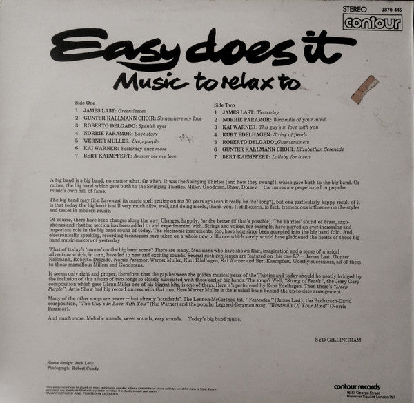 Various : Easy Does It (LP, Comp)