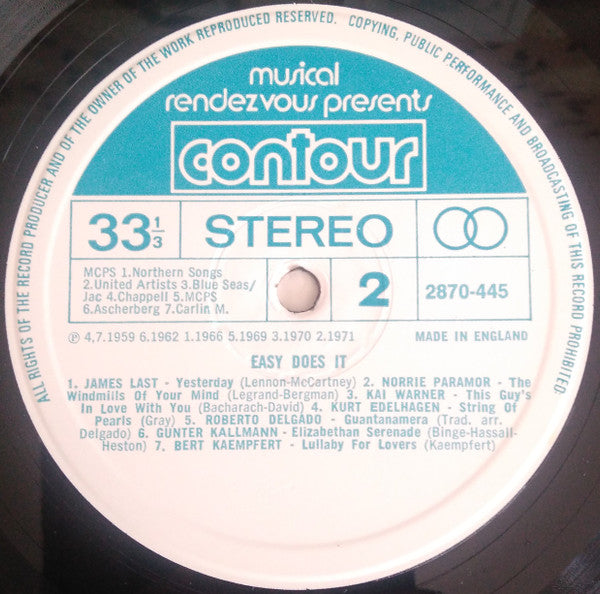 Various : Easy Does It (LP, Comp)