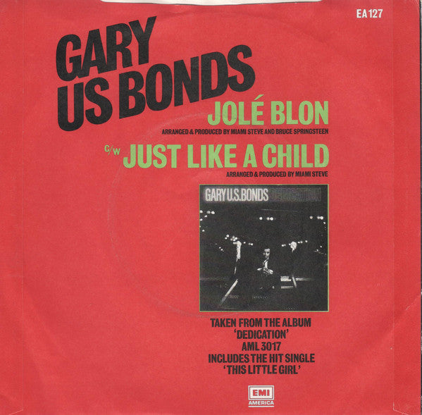 Gary U.S. Bonds : Jolé Blon (7", Single)