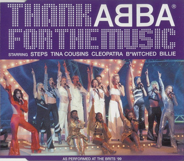 B*Witched / Billie Piper / Cleopatra / Steps / Tina Cousins : Thank ABBA For The Music (CD, Single)