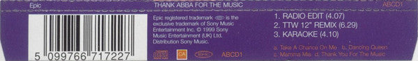 B*Witched / Billie Piper / Cleopatra / Steps / Tina Cousins : Thank ABBA For The Music (CD, Single)
