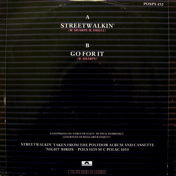 Shakatak : Streetwalkin' (12", Single)