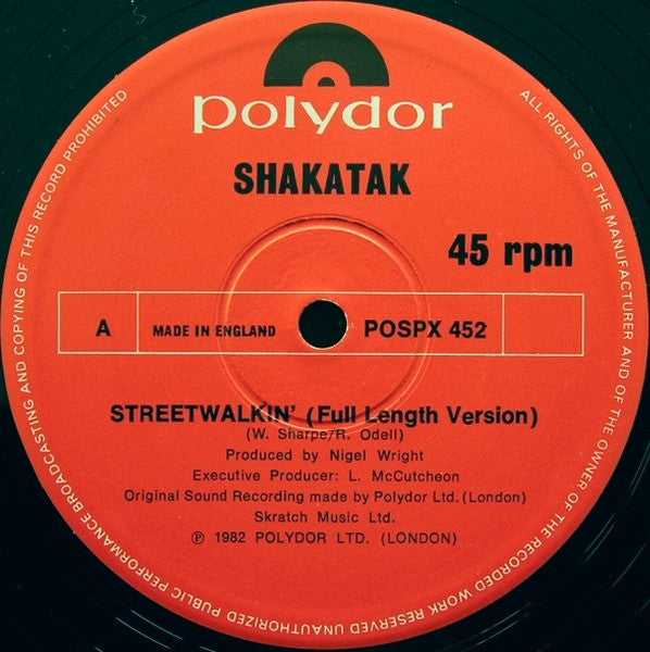Shakatak : Streetwalkin' (12", Single)