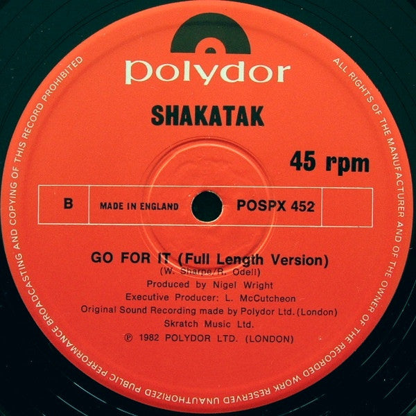 Shakatak : Streetwalkin' (12", Single)