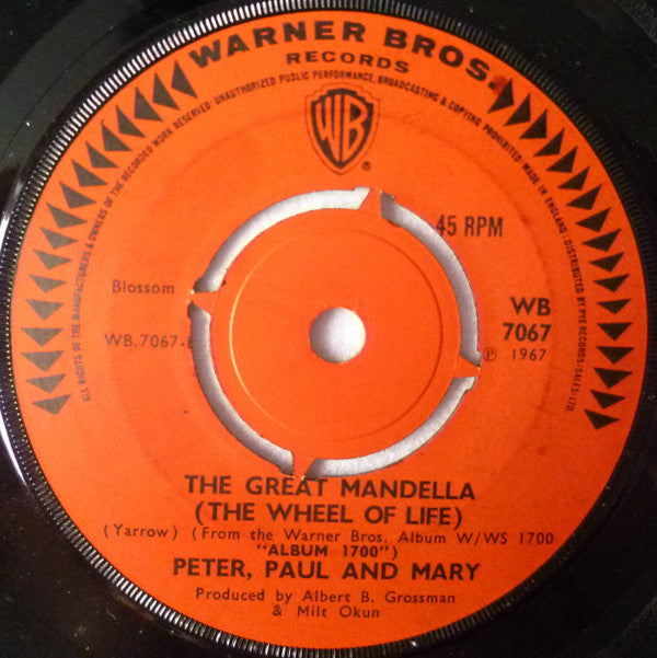 Peter, Paul & Mary : I Dig Rock And Roll Music (7", 4 P)