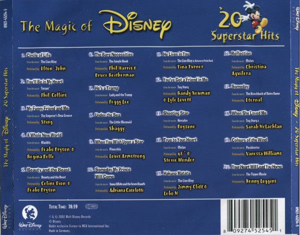 Various : The Magic Of Disney (CD, Comp, Car)