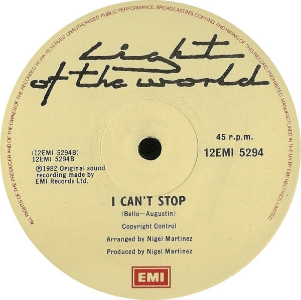 Light Of The World : Check Us Out (12")