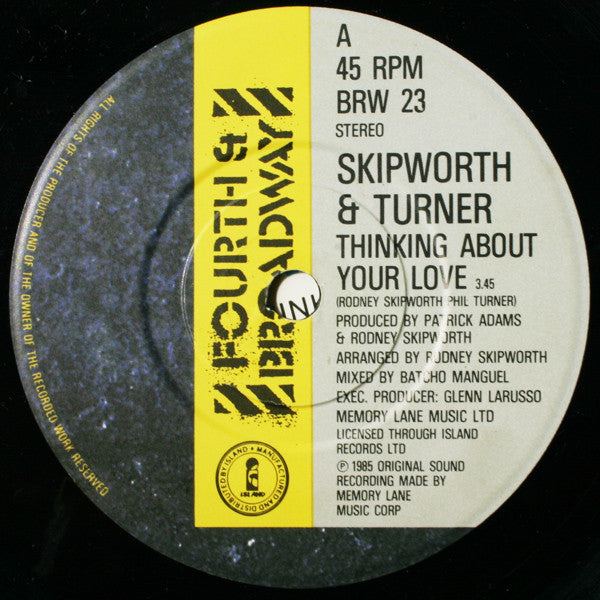 Skipworth & Turner : Thinking About Your Love (7", Single)