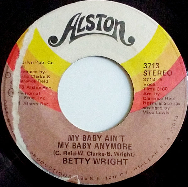 Betty Wright : Where Is The Love (7", Single)
