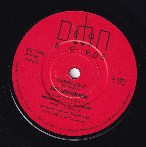 Del Shannon : Cheap Love (7", Single)