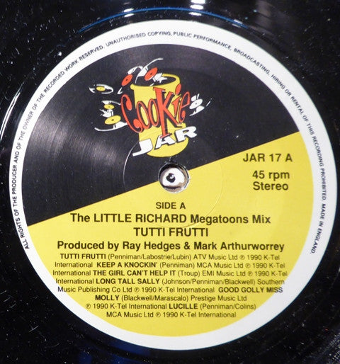 Tutti Frutti (13) : The Little Richard Megatoons Mix (7", Single, Mixed)